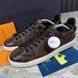 Frontrow LV Monogram кросівки кеди коричневі шкіра Grain 3166 фото 4