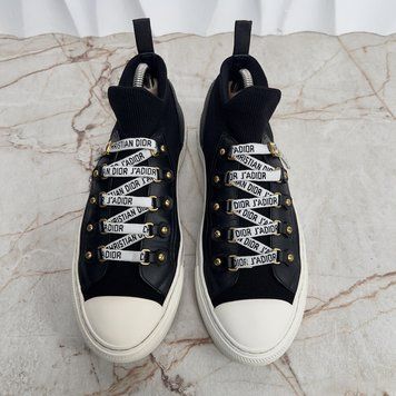 Walk'n'Dior Fabric Cloth Leather Sneakers