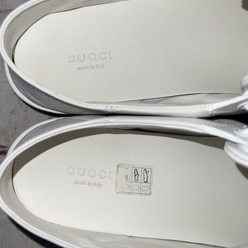 ACE Web Sneakers Stars Bees Embroidered White Leather