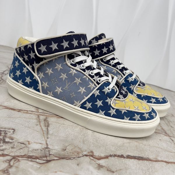 Acapulco Stars Monogram Sneakers Blue Fabric