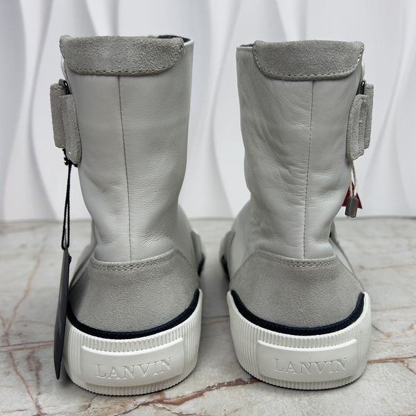 Sneaker Boots White Leather