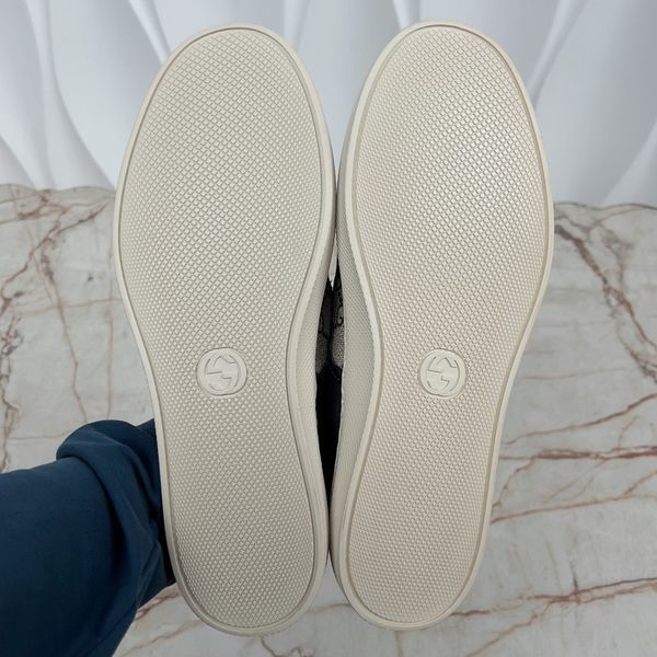Dublin Wild Wolf GG Supreme Slip-On Beige Leather