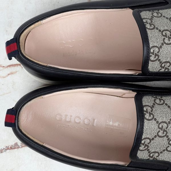 Dublin Wild Wolf GG Supreme Slip-On Beige Leather