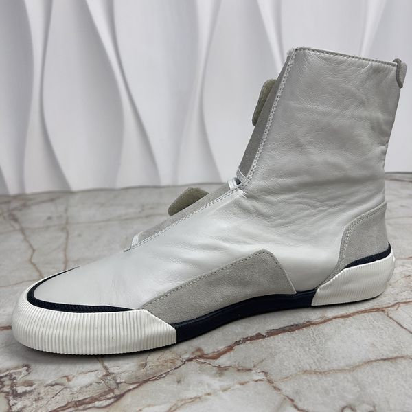 Sneaker Boots White Leather