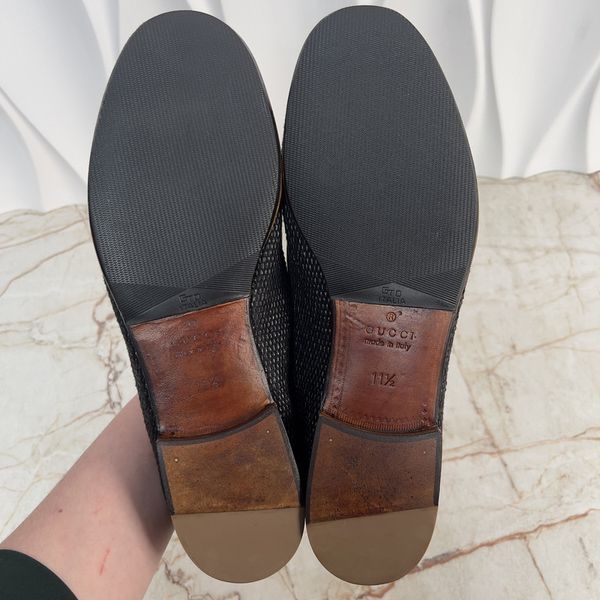 1954 Horsebit Loafers Black Raffia
