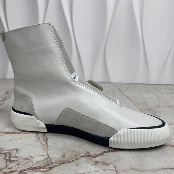 Sneaker Boots White Leather