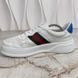 Gucci Chunky GG Web Perforated Sneakers White Leather