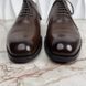 Класичне взуття оксфорди Elkan коричневі шкіряні Burnished Wholecut 3713 фото 3