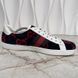 Ace GG Monogram Sneakers Terry Cloth Blue Velour