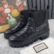 Nappa Matelasse Frances GG Chelsea Ankle Boots Black Leather