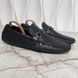 Hockenheim Damier Infini Moccasins Black Leather