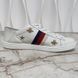 ACE Web Sneakers Stars Bees Embroidered White Leather
