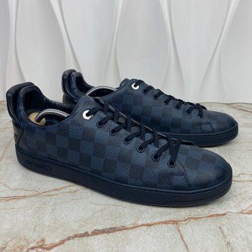 Frontrow Sneaker Damier Cobalt Leather