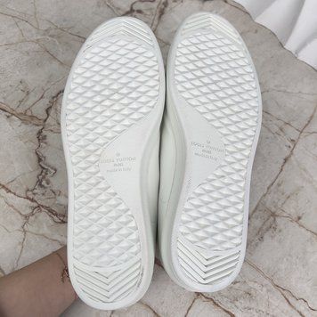 Luxembourg Sneakers Monogram Print Logo White Leather