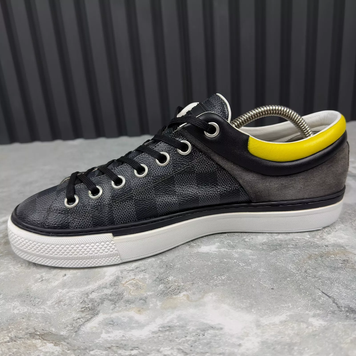 Twister Trainers Gray Damier Canvas Leather