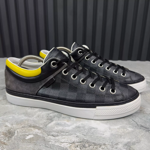 Twister Trainers Gray Damier Canvas Leather
