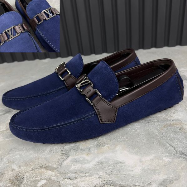Hockenheim Moccasins Blue Suede