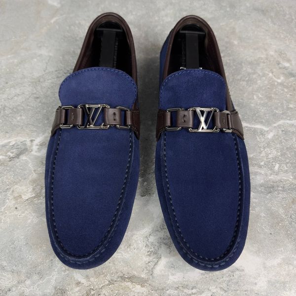Hockenheim Moccasins Blue Suede