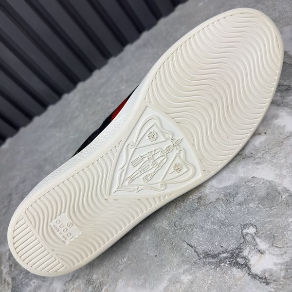 Ace Web GG Supreme Tiger Canvas Gray Leather