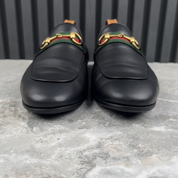 Brixton Web Horsebit Loafers Black Leather