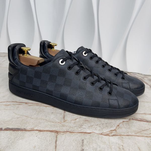 Frontrow Damier Cobalt кросівки темно сині з канви 3703 фото