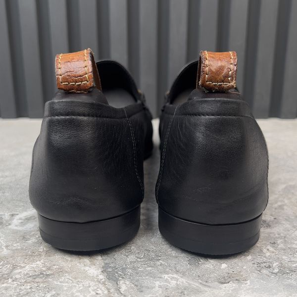 Brixton Horsebit Pantera Patch Loafers Black Leather