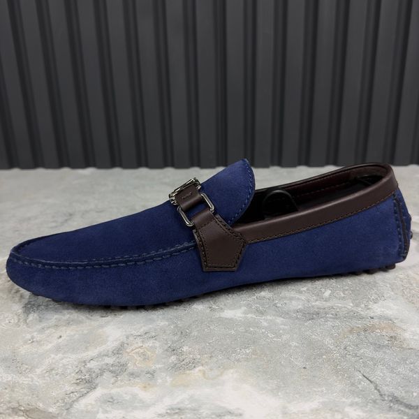 Hockenheim Moccasins Blue Suede