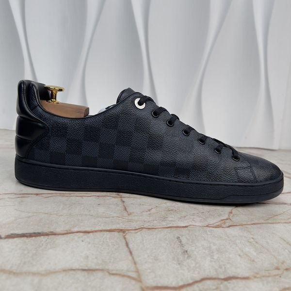 Frontrow Damier Cobalt кросівки темно сині з канви 3703 фото
