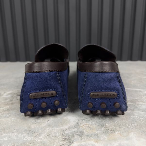 Hockenheim Moccasins Blue Suede