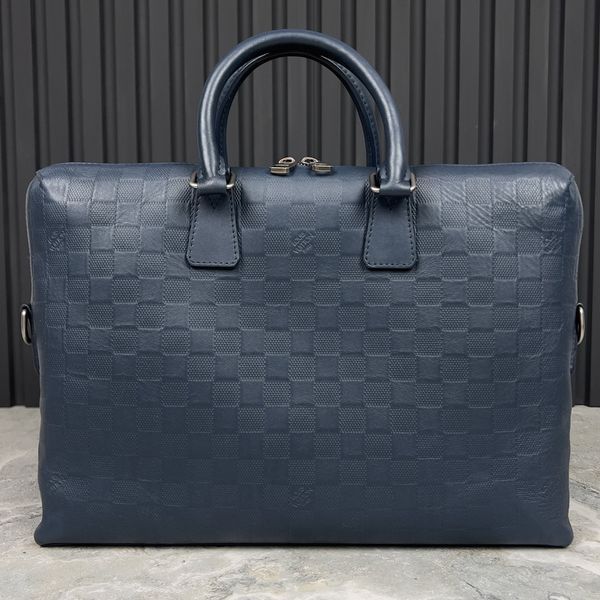 Damier Briefcase Blue Documnets Bag 3228 фото