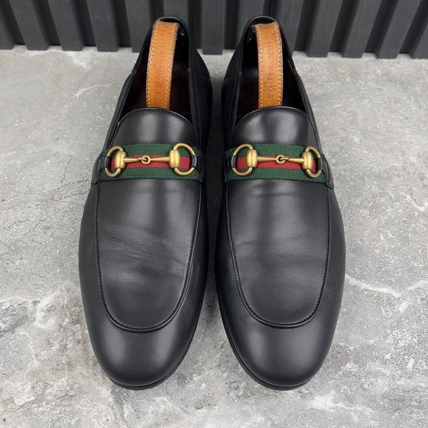Brixton Web Horsebit Loafers Black Leather