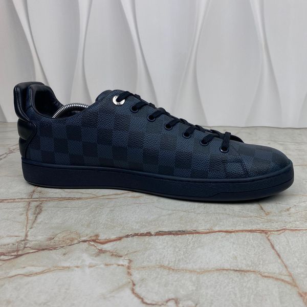 Frontrow Sneaker Damier Cobalt Leather