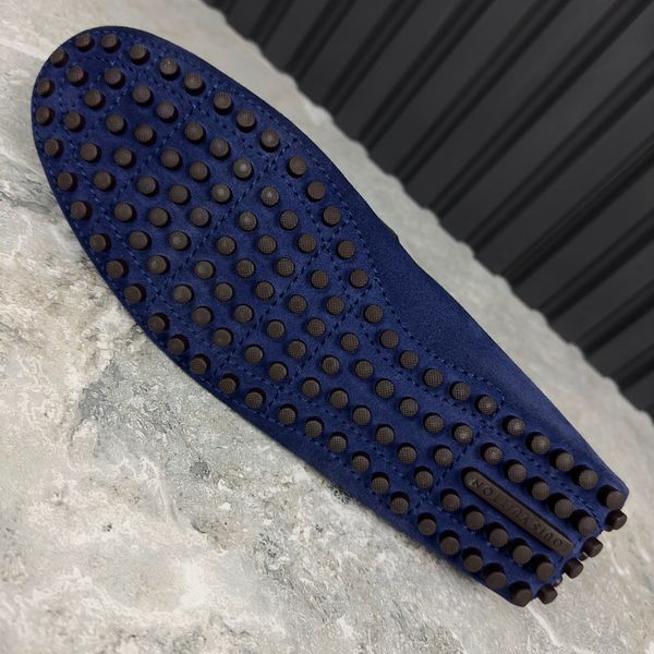 Hockenheim Moccasins Blue Suede