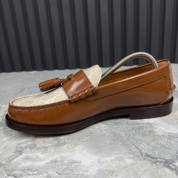 Millenial Ribot GG Supreme Tasseled Loafer Brown Leather