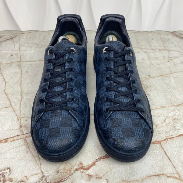 Frontrow Sneaker Damier Cobalt Leather