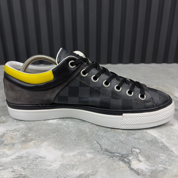 Twister Trainers Gray Damier Canvas Leather