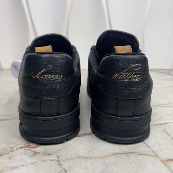 Trainer LV Monogram кросівки чорні шкіряні 3112 фото
