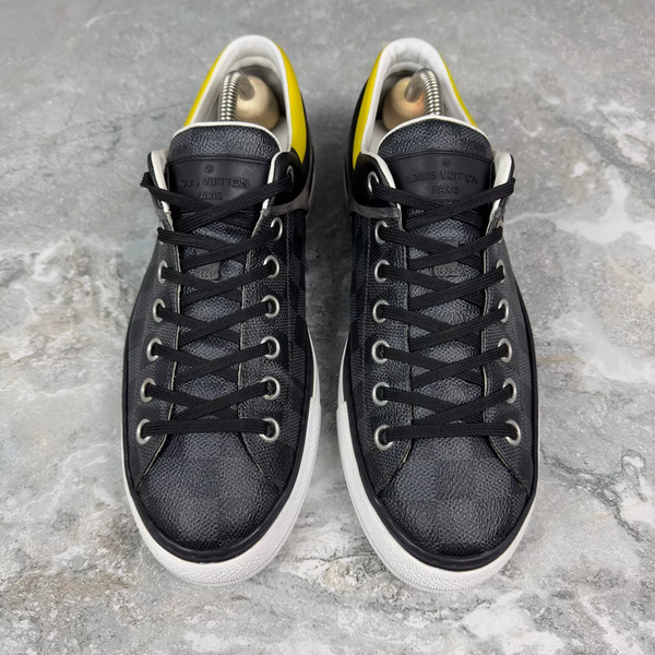Twister Trainers Gray Damier Canvas Leather