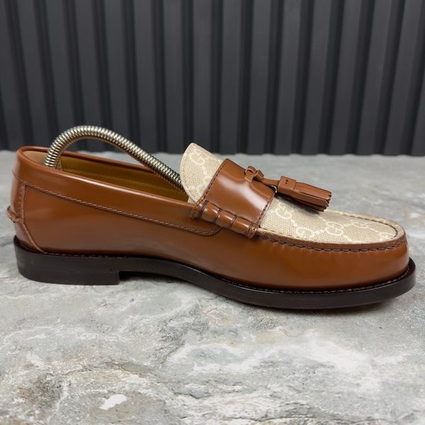 Millenial Ribot GG Supreme Tasseled Loafer Brown Leather