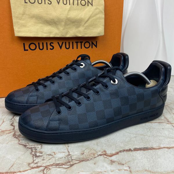 Frontrow Sneaker Damier Cobalt Leather