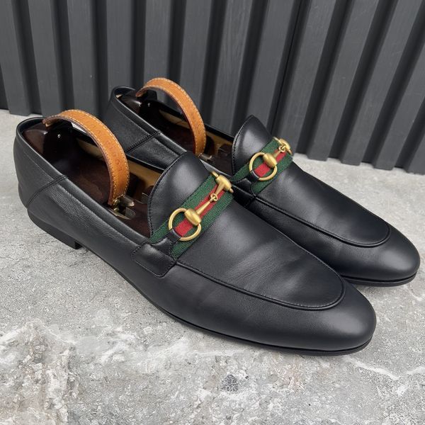 Brixton Web Horsebit Loafers Black Leather