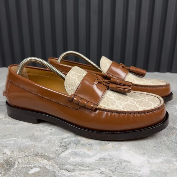 Millenial Ribot GG Supreme Tasseled Loafer Brown Leather