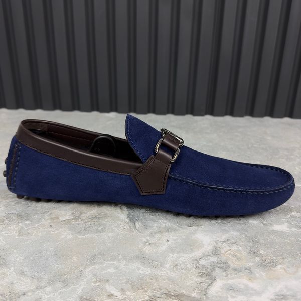 Hockenheim Moccasins Blue Suede