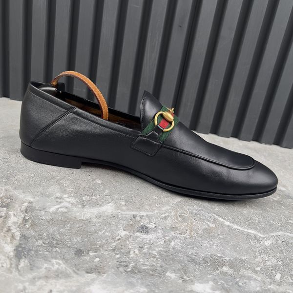 Brixton Web Horsebit Loafers Black Leather