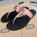 Thong GG Buckle Marmont Sandals Pink Leather