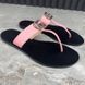 Thong GG Buckle Marmont Sandals Pink Leather