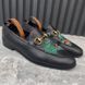 Brixton Horsebit Pantera Patch Loafers Black Leather