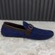 Hockenheim Moccasins Blue Suede