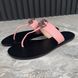Thong GG Buckle шльопанці рожеві шкіряні 3038 фото 2