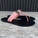 Thong GG Buckle шльопанці рожеві шкіряні 3038 фото 4